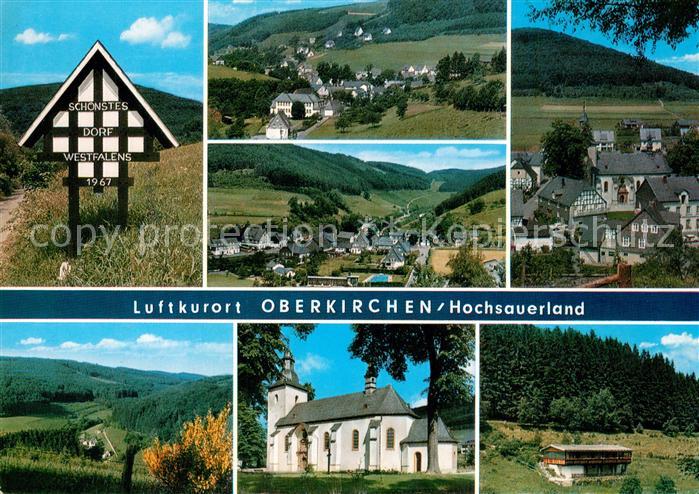 Oberkirchen Sauerland Schoenstes Dorf Westfalens 1967 Ortsansichten Kirche Lands