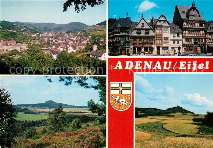 Adenau Ahrweiler Rheinland-Pfalz Gesamtansicht Landschaftspanorama Stadtzentrum