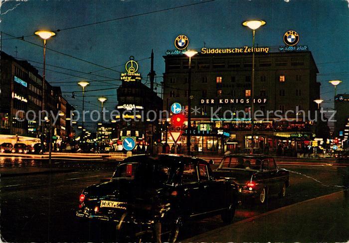 Muenchen Karlsplatz Nachtaufnahme