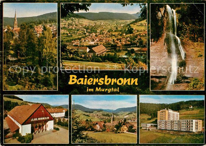 Baiersbronn Schwarzwald Panorama Luftkurort Wasserfall Kurklinik