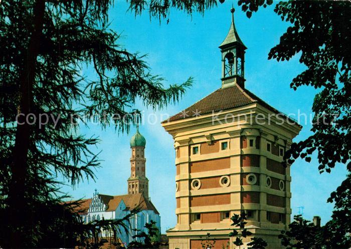 Augsburg Rotes Tor und St Ulrich