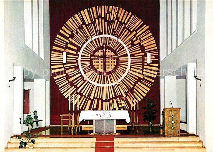 Oer-Erkenschwick Pfarrkirche Christus Koenig Innenansicht