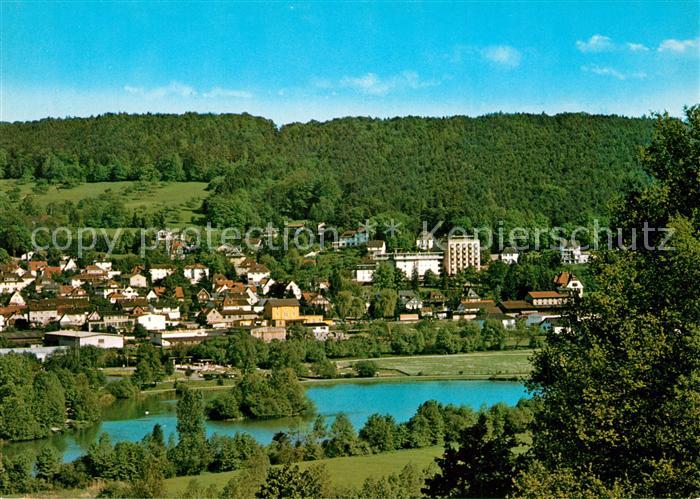 Bad Koenig Odenwald Teilansicht mit See