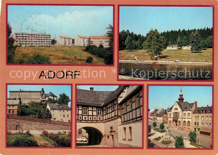 Adorf Vogtland Neubaugebiet Waldbad Pfortenberg Heimatmuseum Freiberger Tor Rath