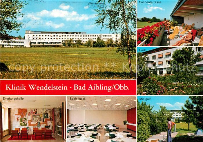 Bad Aibling Klinik Wendelstein Empfang Speisesaal Sonnenterrasse Park Minigolf