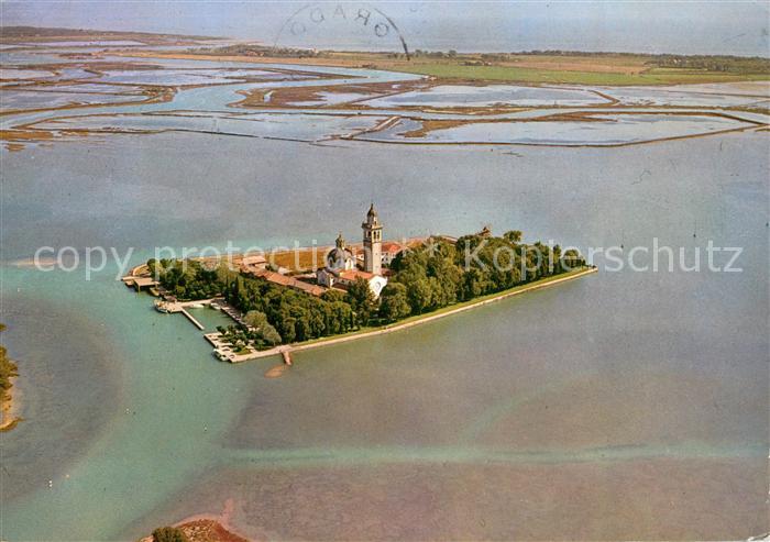 Grado Gorizia Laguna di Grado Isola di Santa Maria di Barbano veduta aerea