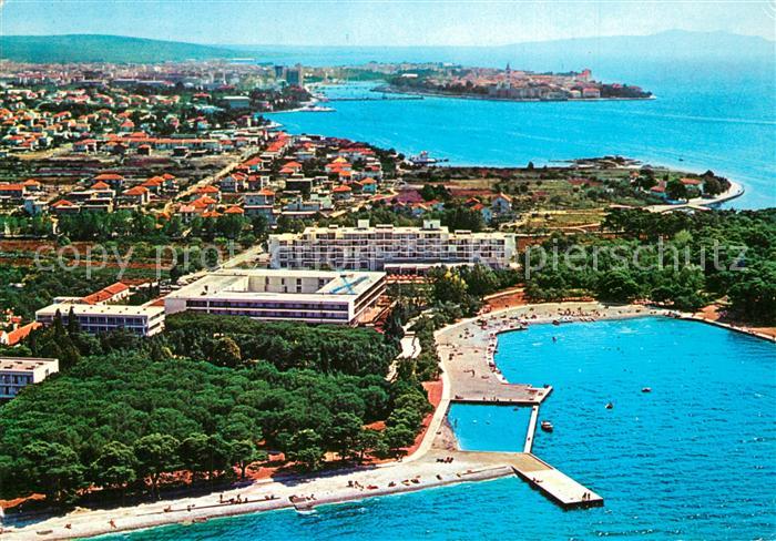 Zadar Zadra Zara Hotel Borik Fliegeraufnahme