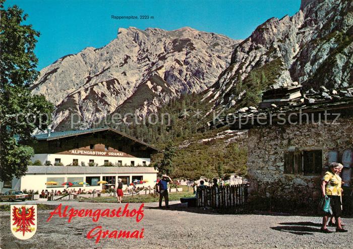 Pertisau Achensee Alpengasthof Gramai gegen Rappenspitze Karwendelgebirge