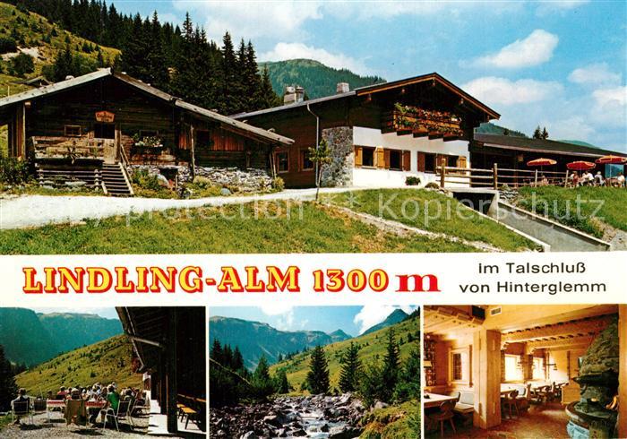 Hinterglemm Saalbach Lindlingalm Almhuette Landschaftspanorama Alpen