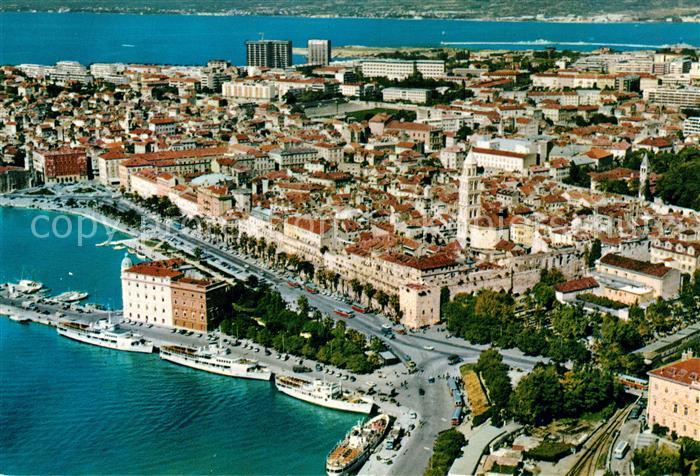 Split Spalato Fliegeraufnahme