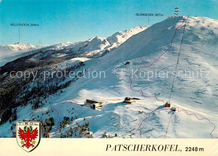 Patscherkofel Seilbahn Bergstation Wintersportplatz Alpen Fliegeraufnahme