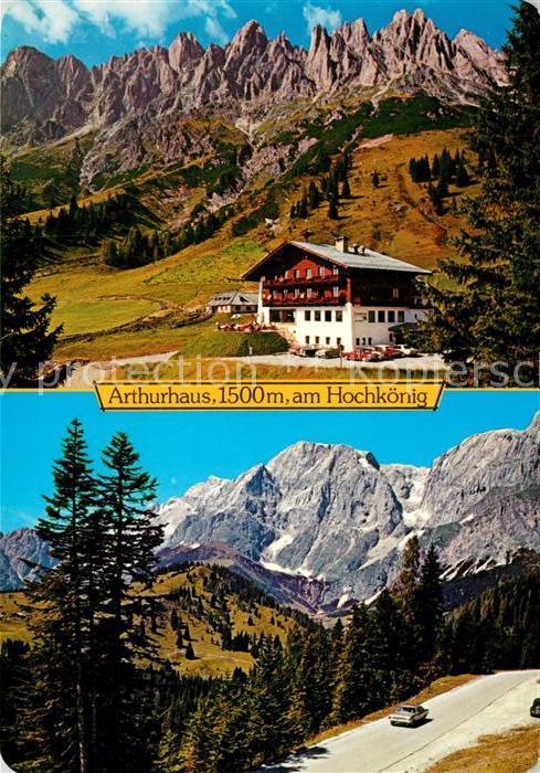 Muehlbach Hochkoenig Arthurhaus Berggaststaette Gebirgspanorama Manndlwand Berch