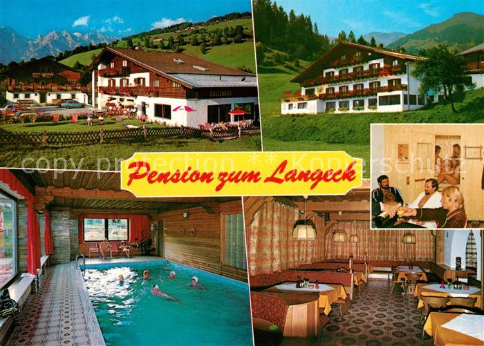 Maria Alm Steinernen Meer Pension Appartementhaus zum Langeck Hallenbad Alpenbli