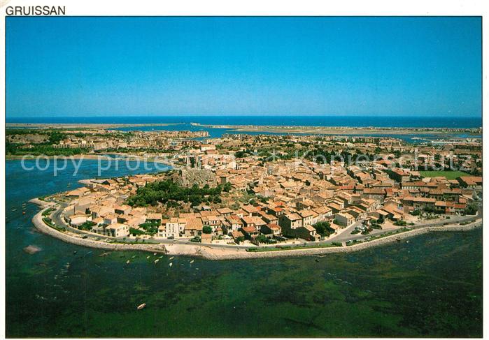 Gruissan Le village vue aérienne