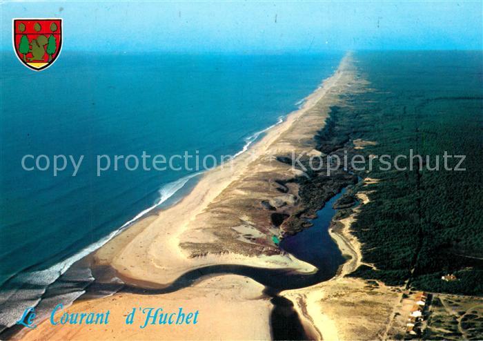 Moliets Plage Le Courant d Huchet Océan Collection Images de France vue aérienne