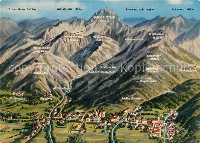 Bad Feilnbach Panorama mit Blick zum Wendelstein