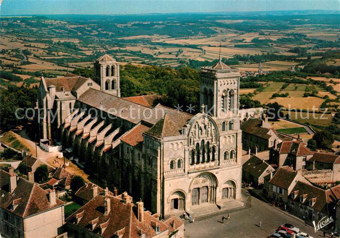 Vezelay Vue Aerienne Basilique Sainte-Madeleine