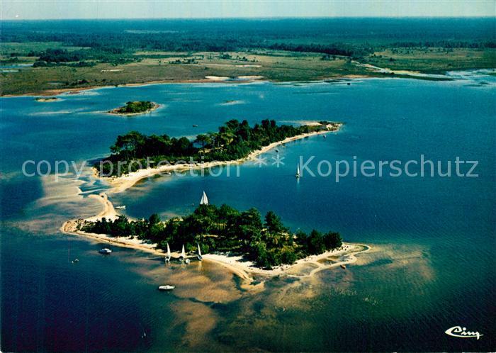 Lacanau Vue Aerienne Ile aux Oiseaux