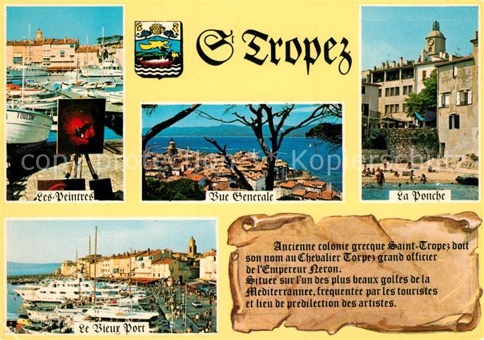 Saint Tropez Var Vieux Port La Ponche Peintres