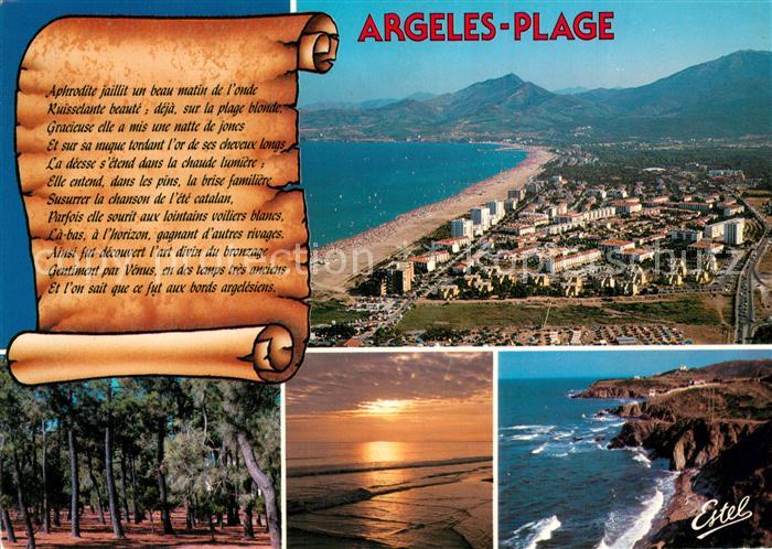 Argeles Plage Vue Aerienne