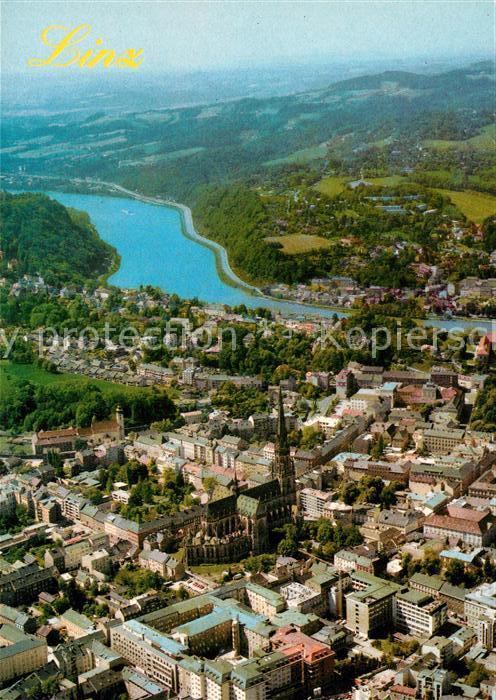 Linz Donau Fliegeraufnahme