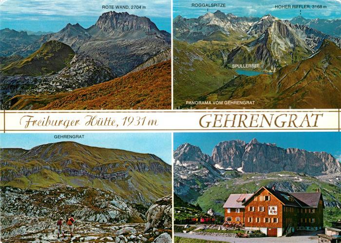 Freiburgerhuette Gehrengrat Ravensburger-Huette Spullersee