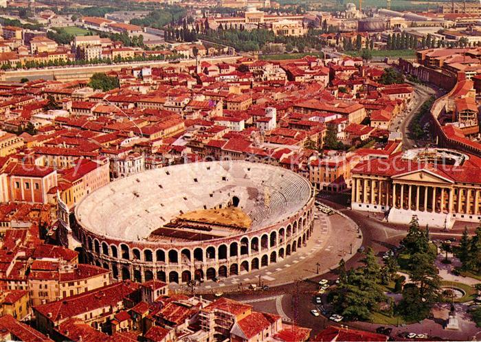 Verona Veneto Arena Veduta Aerea Fliegeraufnahme