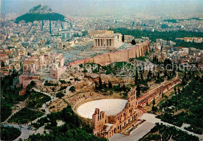 Athen Griechenland Fliegeraufnahme Akropolis