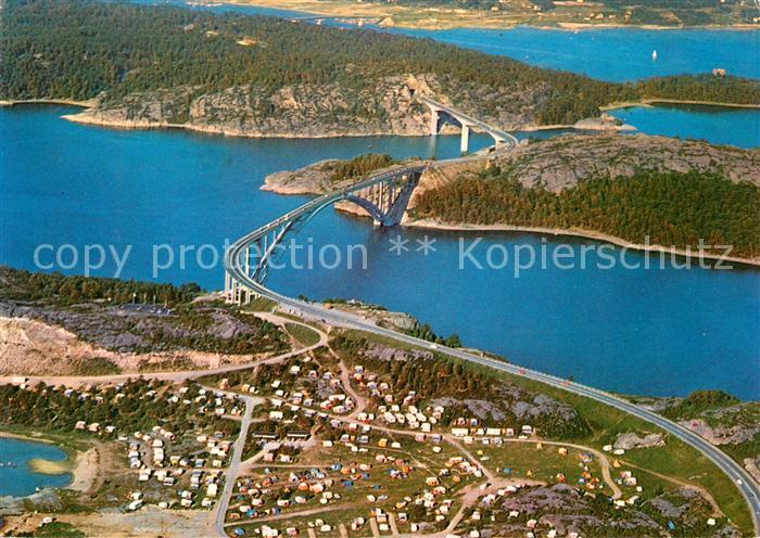 Tjoern Bruecke Camping Fliegeraufnahme