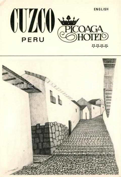 Cuzco Picoaga Hotel Zeichnung Salvador Pereira