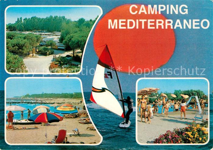 Treporti Cavallino Camping Mediterraneo Badestrand Swimming Pool Windsurfen