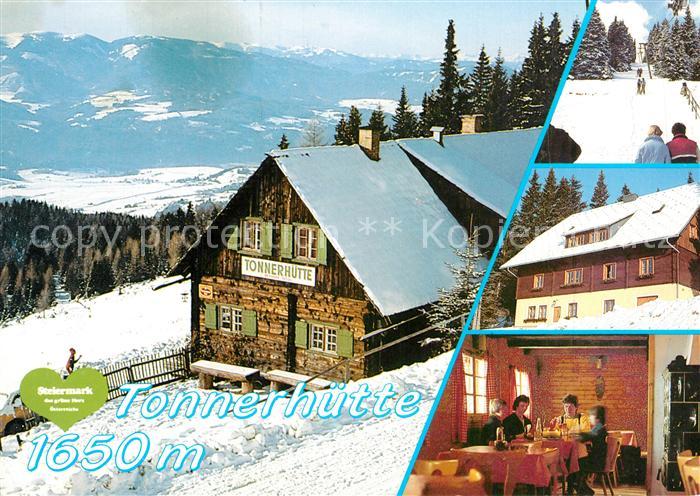 Muehlen Steiermark Tonnerhuette am Zirbitzkogel Wintersportplatz Fernsicht Alpen