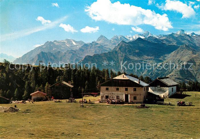 Saltaus Tallner Alm Hierzerhuette Alpenpanorama