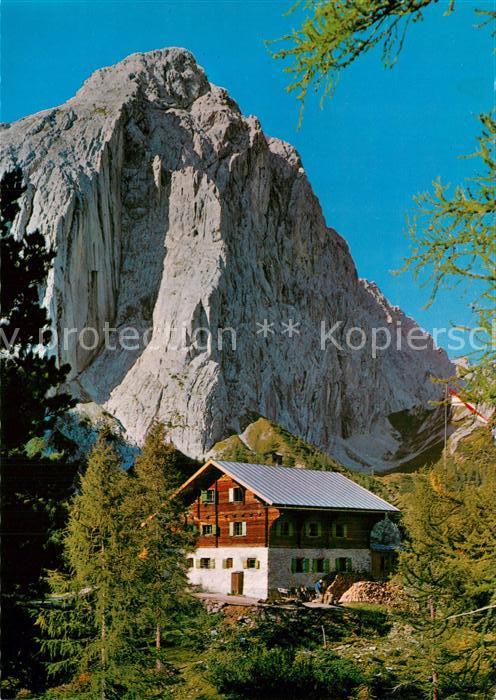 Absam Hallerangerhaus mit Kleinem Lavatscher Hinterautal Karwendelgebirge