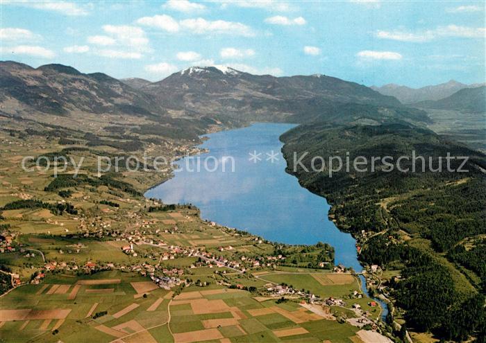 Seeboden Millstaettersee Fliegeraufnahme