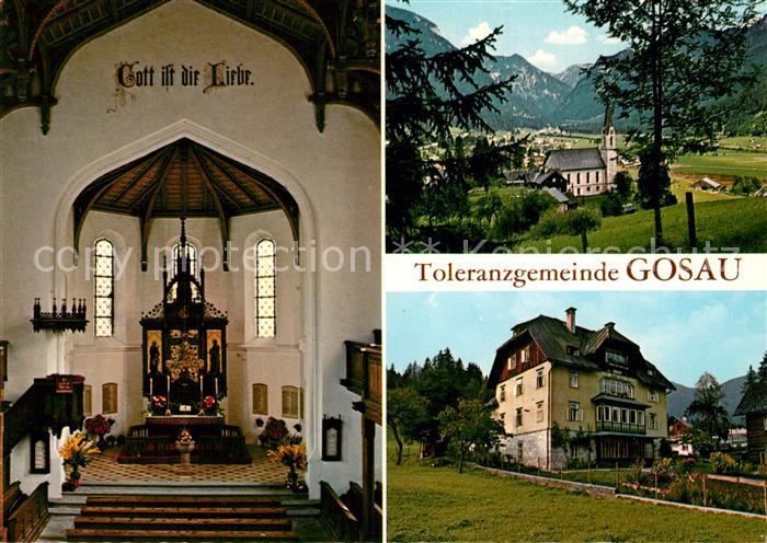 Gosau Oberoesterreich Evgl. Kirche Altarraum Brigittaheim Erholungsheim