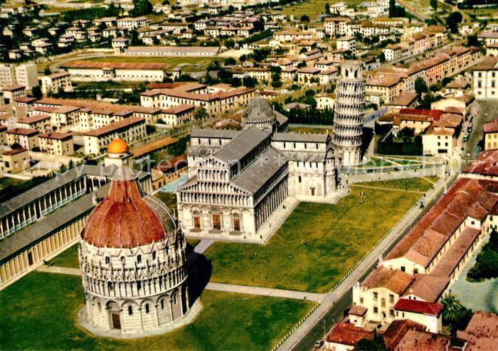 Pisa Veduta aerea di Piazza dei Miracoli Platz der Wunder Schiefe Turm Fliegerau
