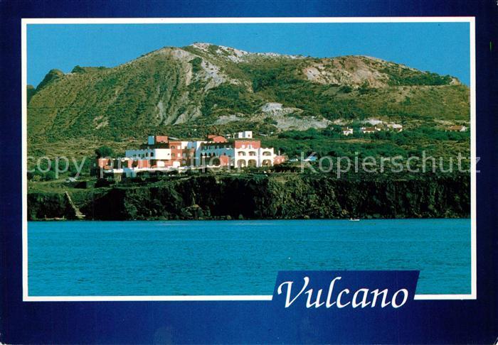 Vulcano Isole Eolie Arcipelago Hotel Ansicht vom Meer aus
