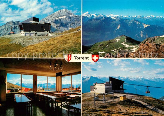 Torrent Tourengebiet Bergstation Luftseilbahn Restaurant Rinderhuette Alpenpanor