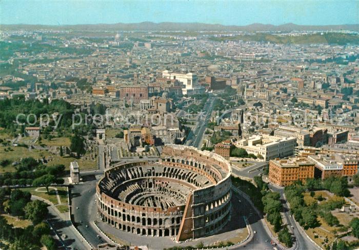 Rom Roma Il Colosseo Kolloseum Fliegeraufnahme