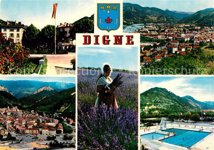 Digne-les-Bains Rond Point vue génerale Pont sur la Blé