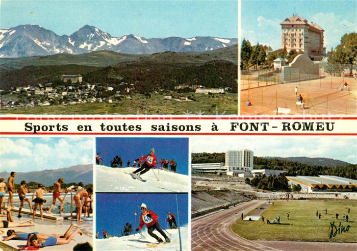 Font-Romeu-Odeillo-Via Station d`été et d hiver Tennis Piscine Ski Stade Preolym