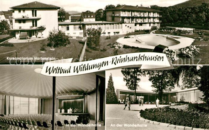 Reinhardshausen Kursanatorium Hartenstein Wandelhalle Innenansicht
