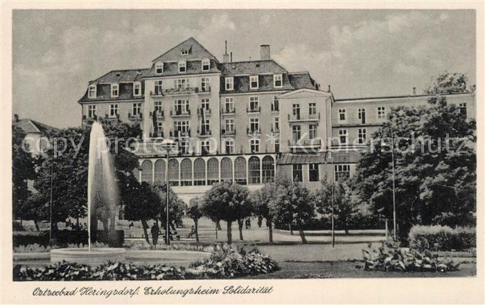 Heringsdorf Ostseebad Usedom Erholungsheim Solidaritaet Fontaene