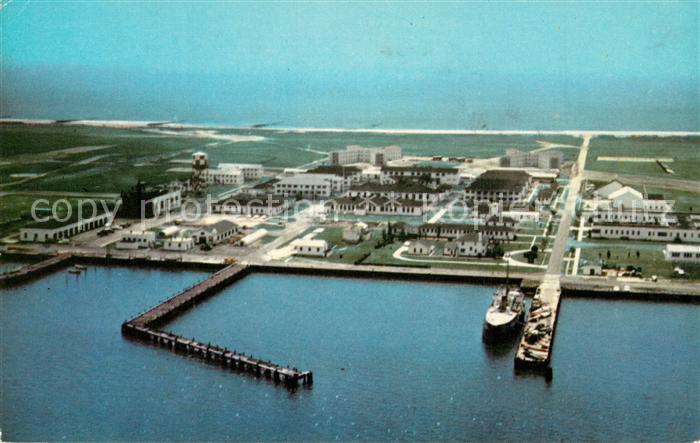 Cape May United States Coast Guard Receiving Center aerial view
