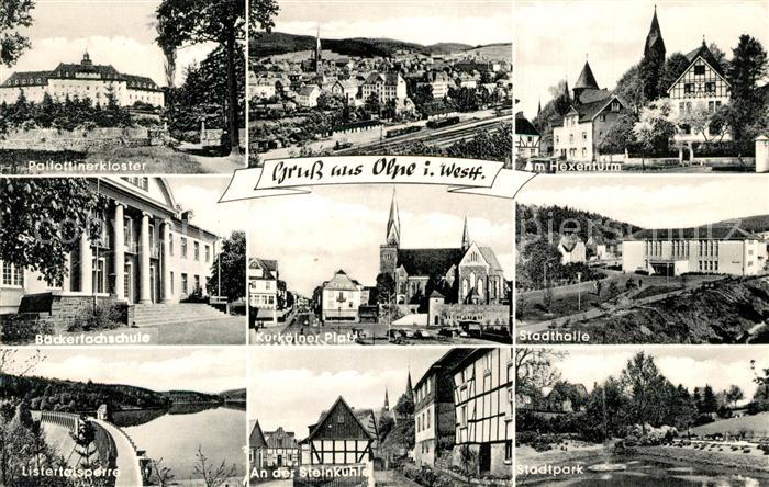 Olpe Biggesee Pallottinerkloster Baeckerfachschule Listertalsperre Kurkoelner Pl