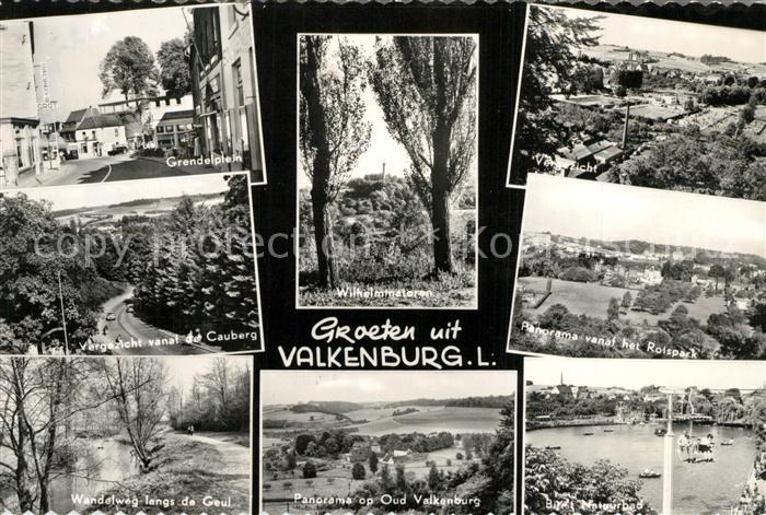 Valkenburg aan de Geul Grendelplein Wandelweg langs de Geul Wilhelminatoren Oud