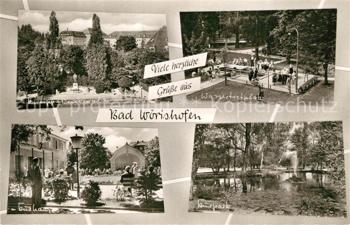 Bad Woerishofen Kneipp Denkmal Kurhaus Wassertretplatz Kurpark