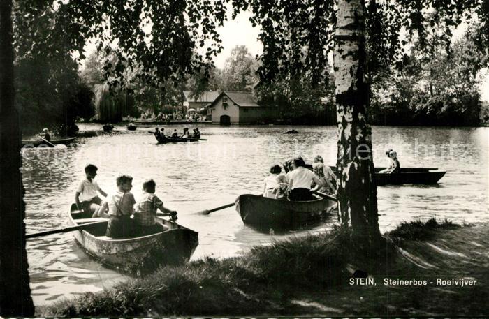 Stein Limburg Ontspanningsoord Steinerbos Roeivijer Freizeitpark Bootfahren