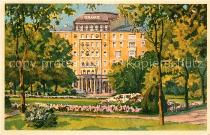 Praha Prahy Prague Hotel Esplanade Park Kuenstlerkarte